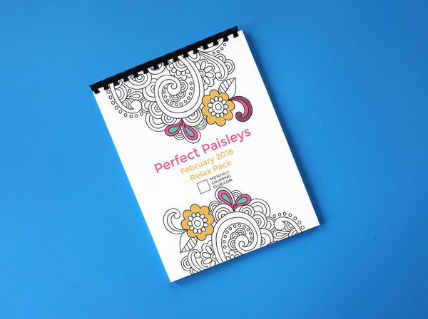 Paisley Coloring Book - Relax Pack (Card Stock)