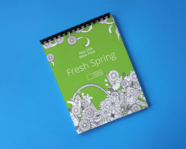 Fresh Spring & Flowers Coloring Book - Relax Pack (Card Stock)