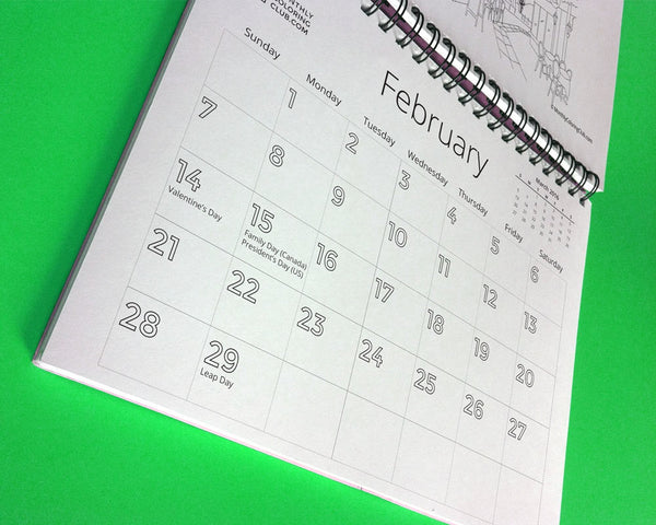 2016 Coloring Calendar : Cities (Card Stock)