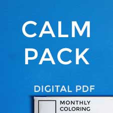 Calm Pack (Digital Coloring Book Subscription)
