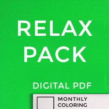 Relax Pack (Digital Coloring Book Subscription) Monthly